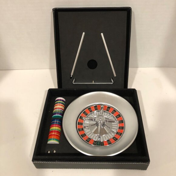Tabletop Roulet Game Complete Vintage in Case - Picture 1 of 14